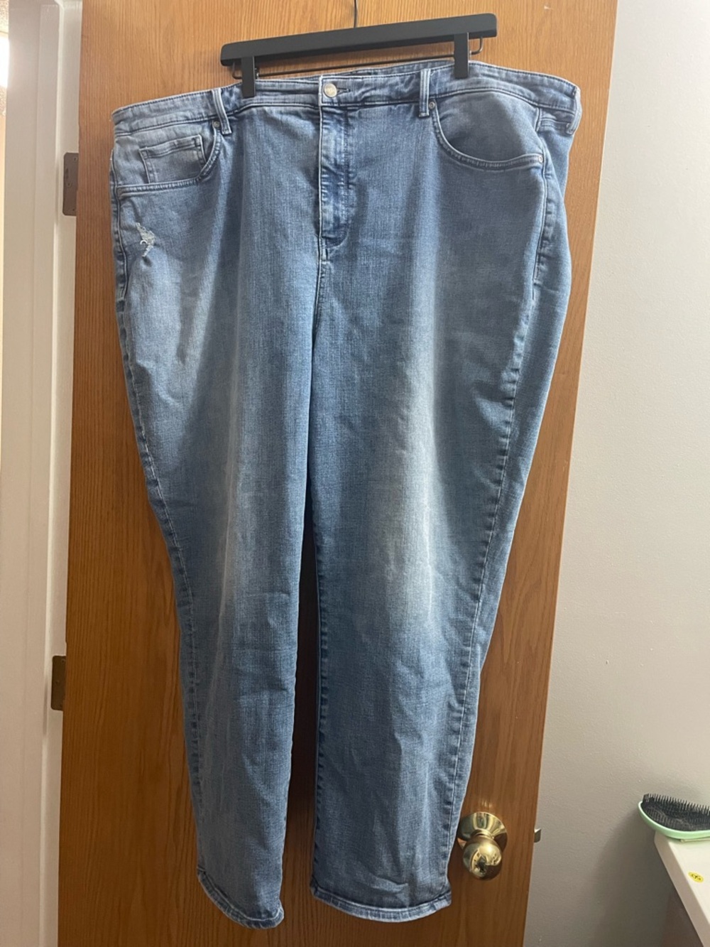 NYDJ Women's Light Wash Blue Boyfriend Jeans Straight Leg